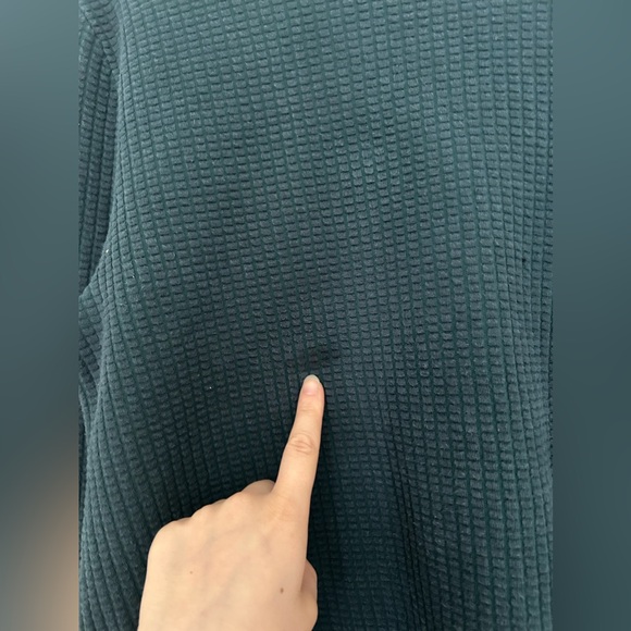 COS Forest Green Waffle Knit Cozy Sweater - Size M - Picture 8 of 8